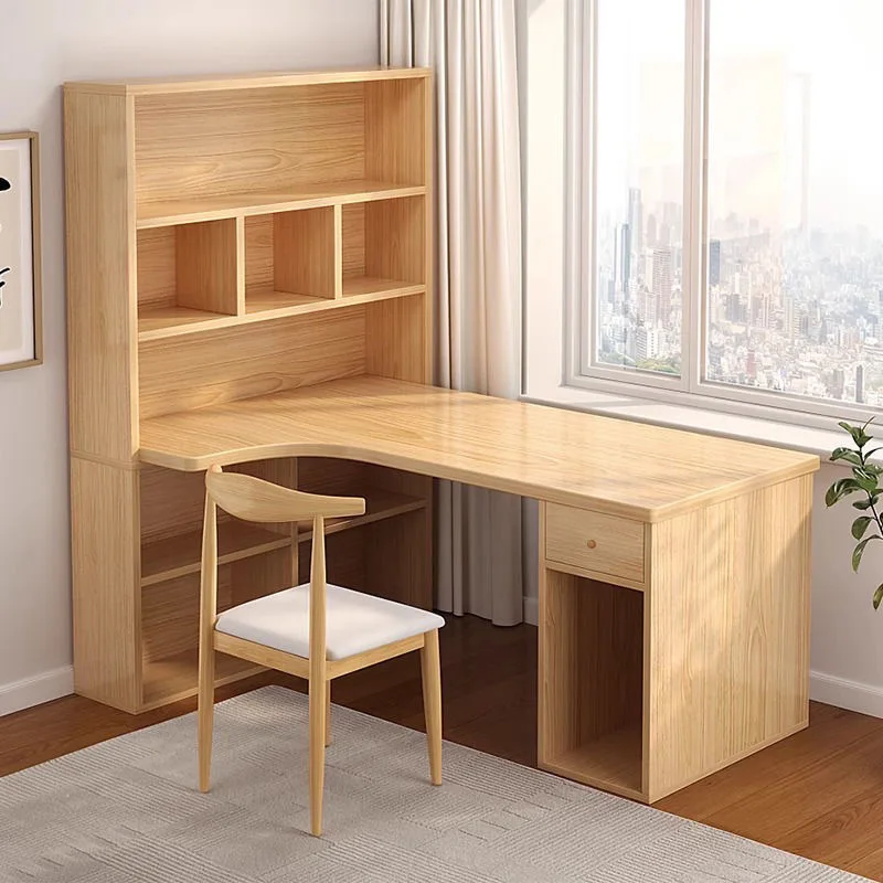L Shaped Desk Setup - Meja komputer berbentuk L, meja sudut