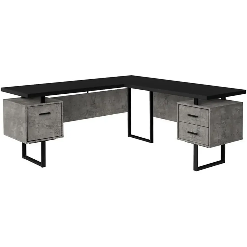 L Shaped Desk Setup - Meja Komputer Bentuk L 70 dengan