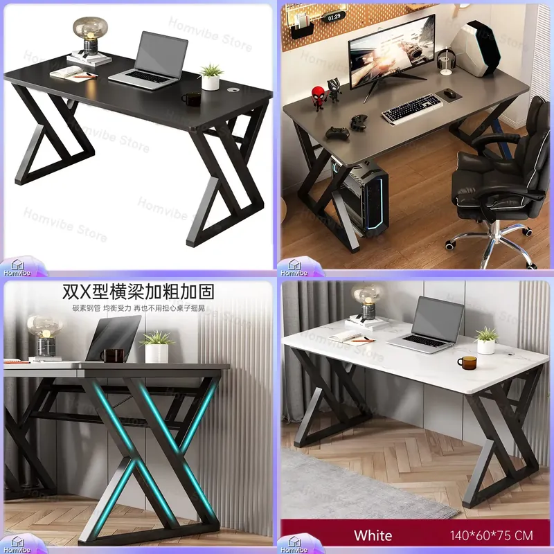 L Shaped Desk Setup - Meja Komputer Minimalis Modern untuk Kantor
