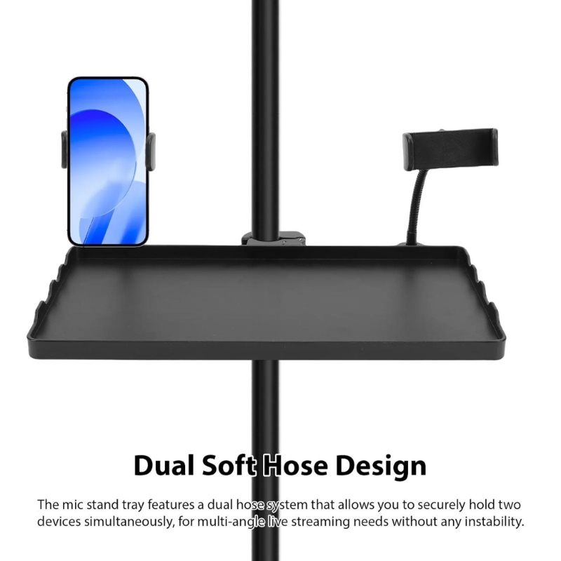 Desk Setup With Mic - Baki Peralatan Livestreaming Ponsel untuk Pengaturan
