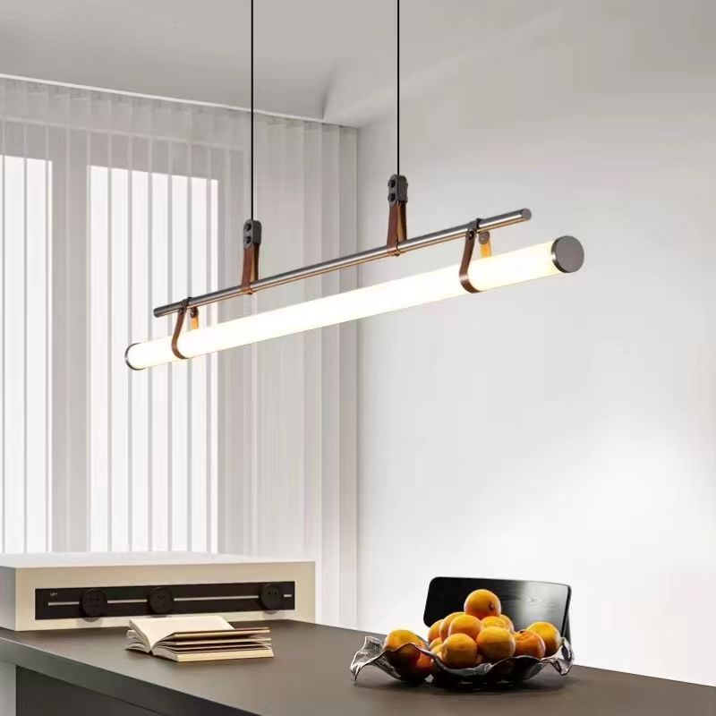 Desk Setup Minimalist - Lampu Gantung LED Strip Panjang untuk