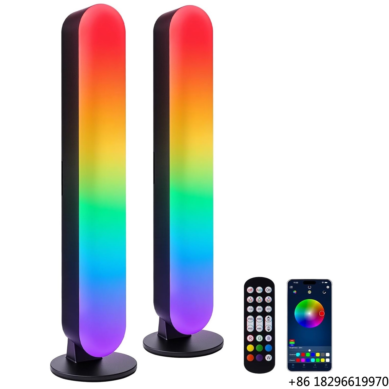 Ambient Light Bar Usb - Lampu LED RGB Plastik dengan Sinkronisasi