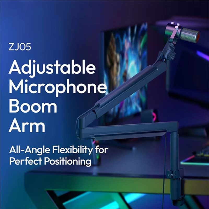 Desk Setup With Mic - AT82-ZJ05 Untuk Kamera Mikrofon Dapat Disesuaikan