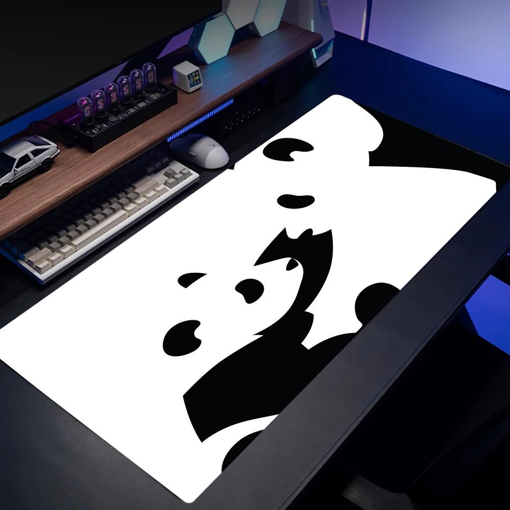 Desk Setup In Office - Alas Mouse Panda, Aksesoris Meja, Alas