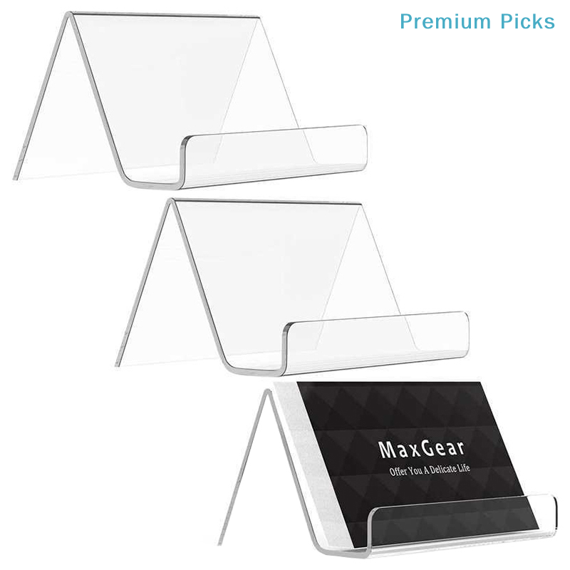 Desk Setup Productivity - Tempat Kartu Nama Akrilik Transparan Portabel