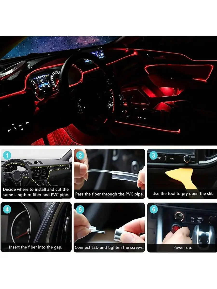 Ambient Light Bar Usb - Lampu Interior Mobil, Lampu LED Mobil