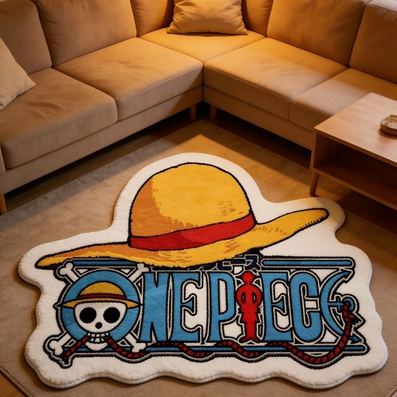 Desk Setup Room - Karpet Anime One Piece, Keset Lantai,