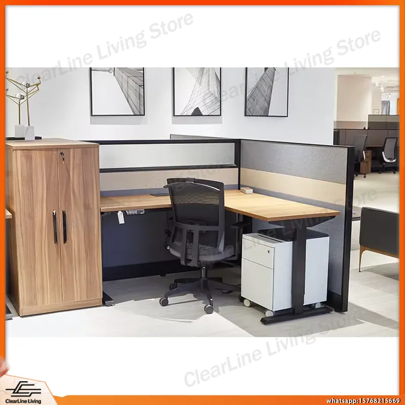 L Shaped Desk Setup - Meja Gaming Elektrik Bentuk L dengan