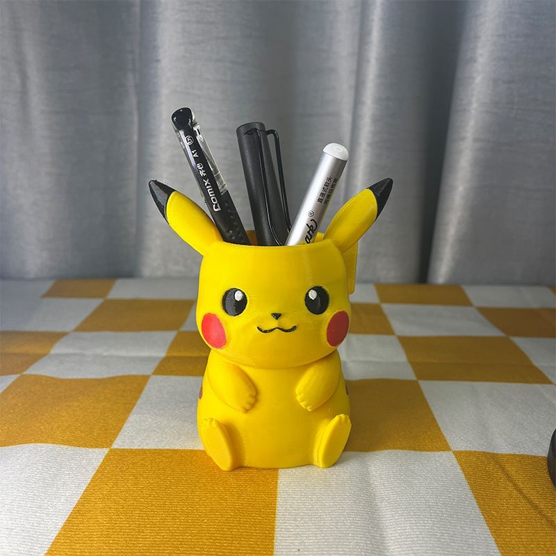 Desk Setup Organization - Tempat pensil berbentuk Pokémon, ornamen desktop