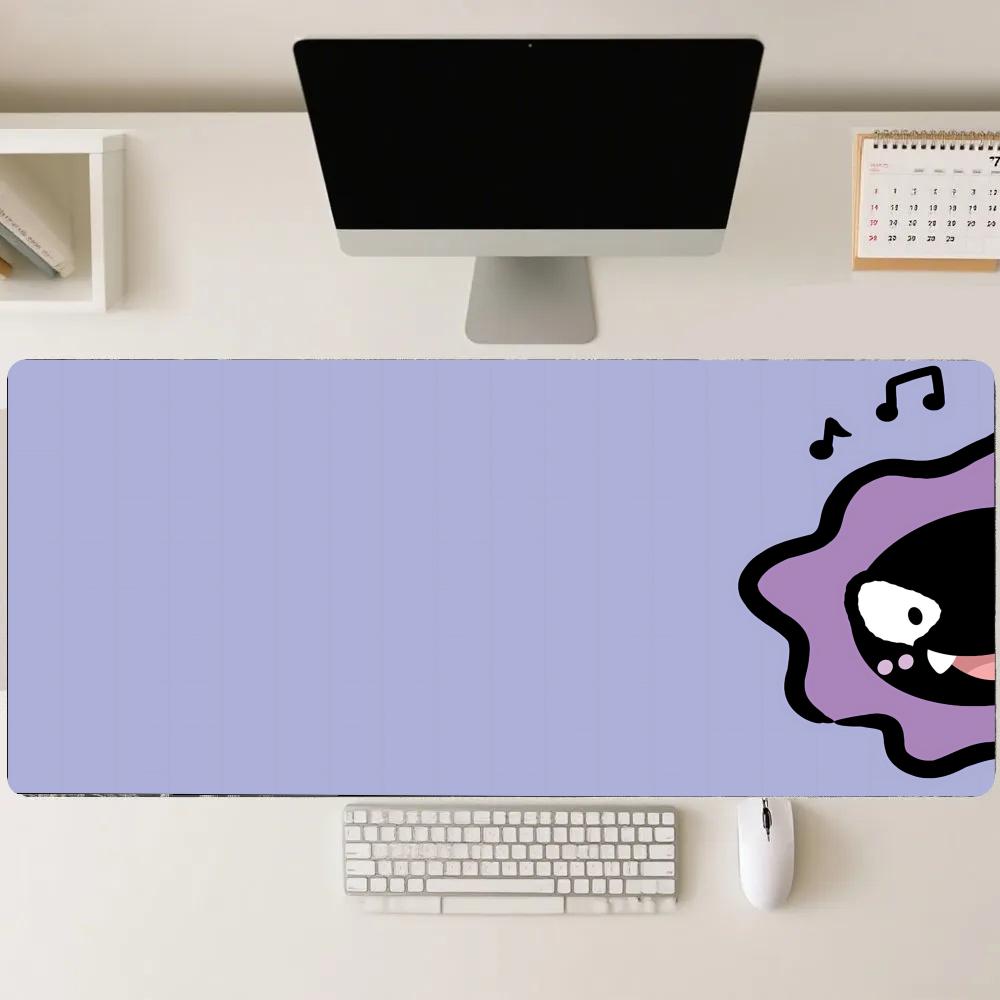 Desk Setup Gadgets - Alas Mouse Lucu Ungu dengan Ekspresi,