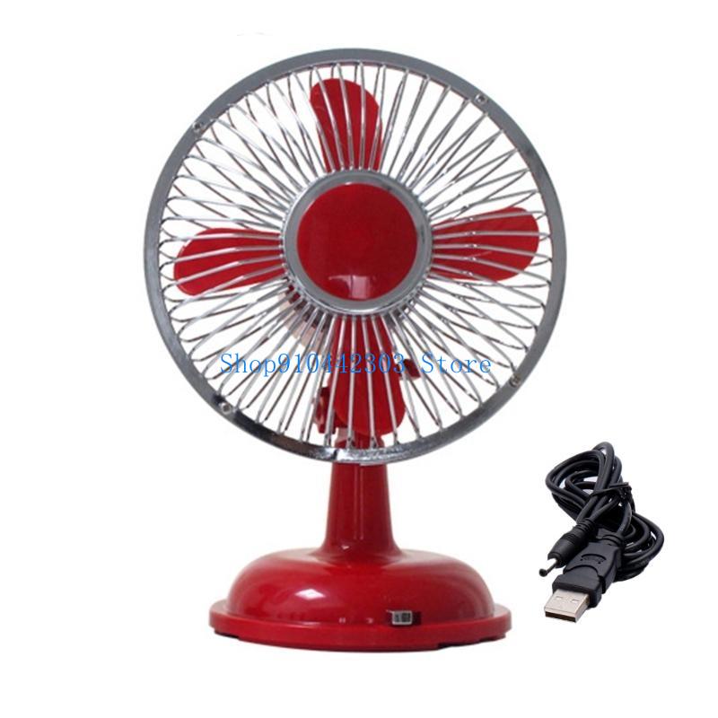 Fan Desk Small Usb - Kipas Meja Osilasi Kecil Retro 2