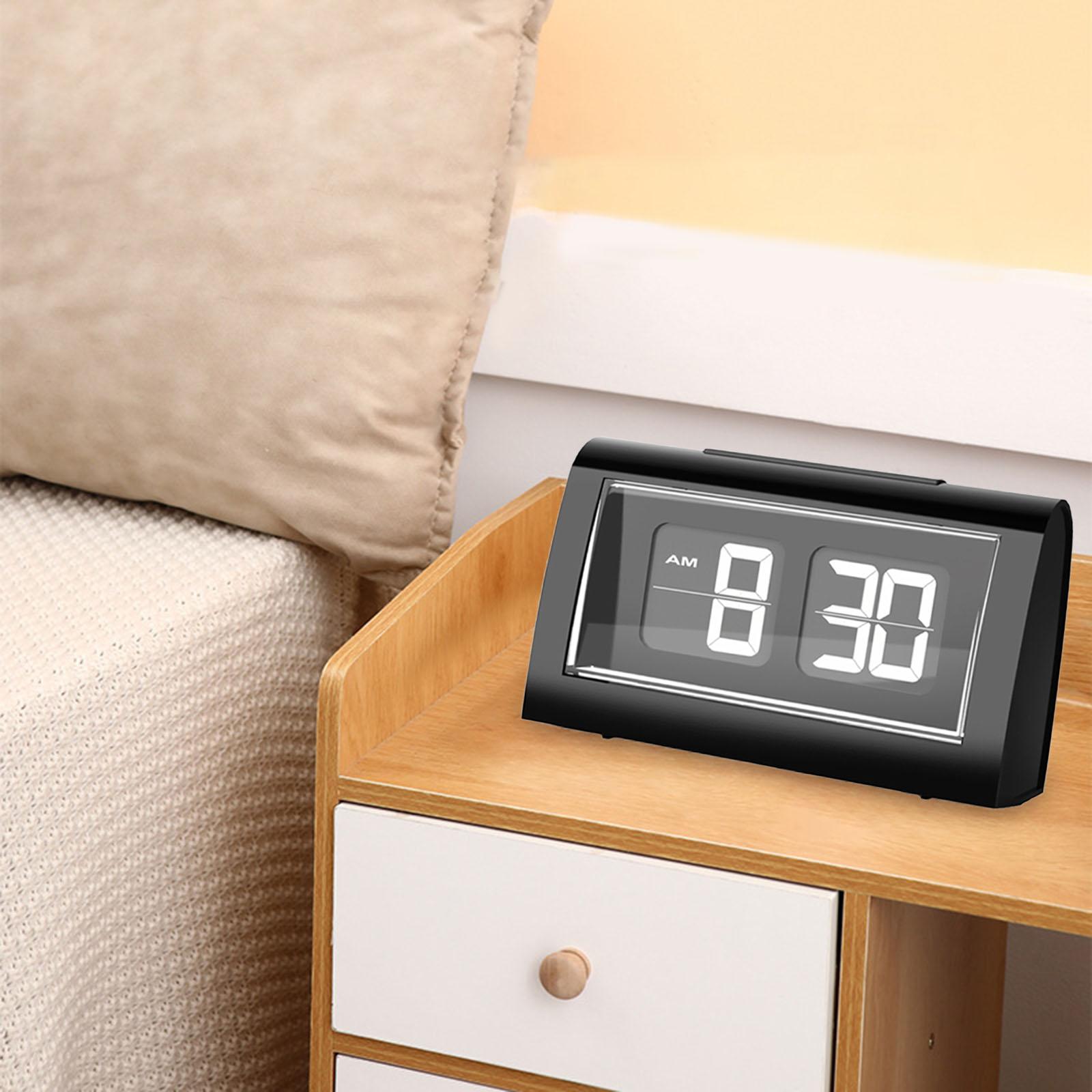 Desk Setup Gadgets - Jam meja Flip nomor besar lampu