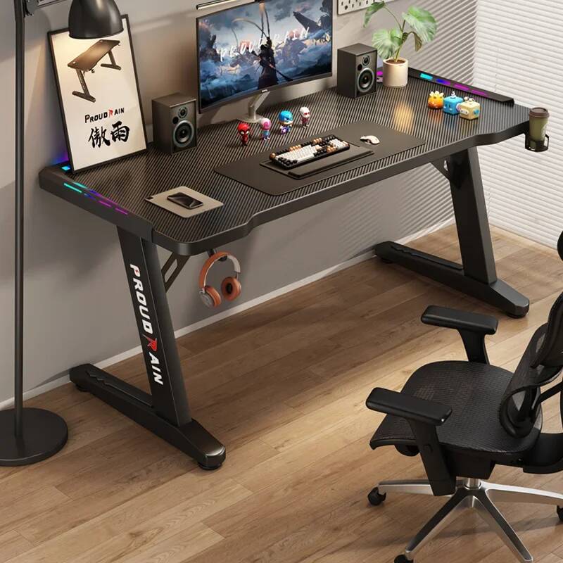 L Shaped Desk Setup - Meja Gaming PC Konsol Notebook Komputer