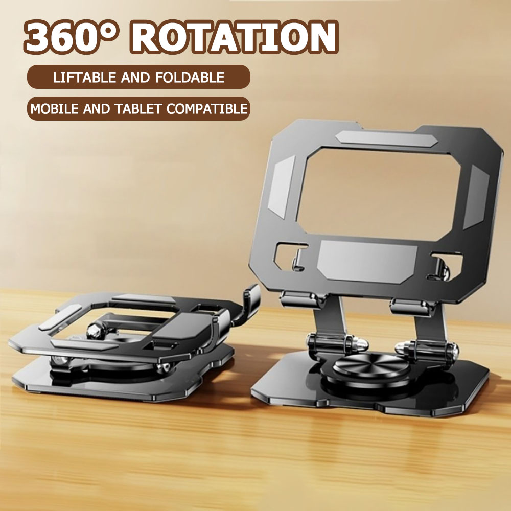 Desk Setup Minimalist - Penyangga Tablet & Ponsel Putar 360