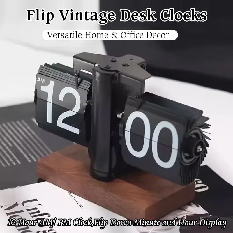 Desk Setup Gadgets - Jam Flip Jam Meja Antik Jam