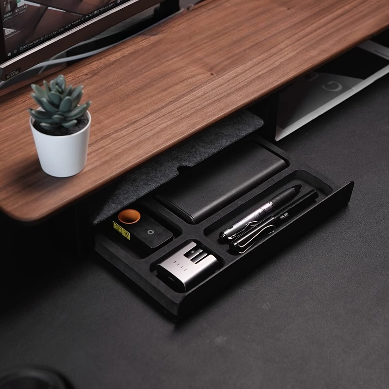 Rak Monitor dengan Laci Penyim - Desk Setup In Office ulasan dan harga