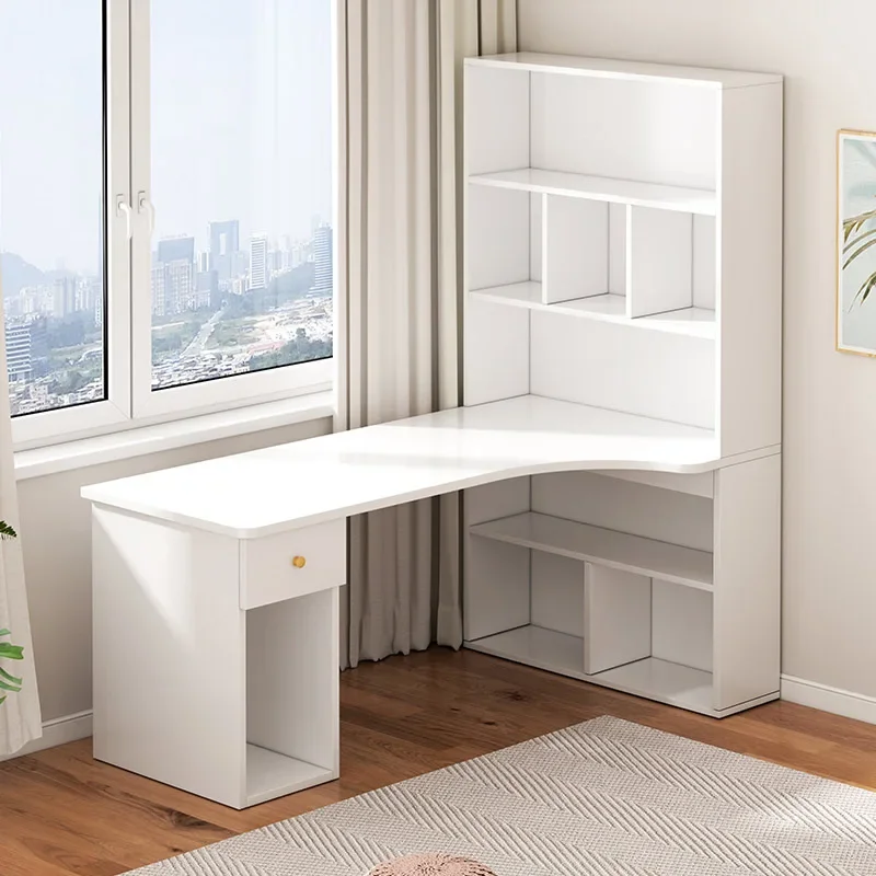 Meja komputer berbentuk L, mej - L Shaped Desk Setup ulasan dan harga