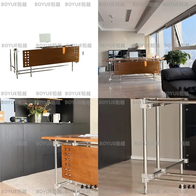 Meja Komputer Kayu Solid Bauha - L Shaped Desk Setup ulasan dan harga