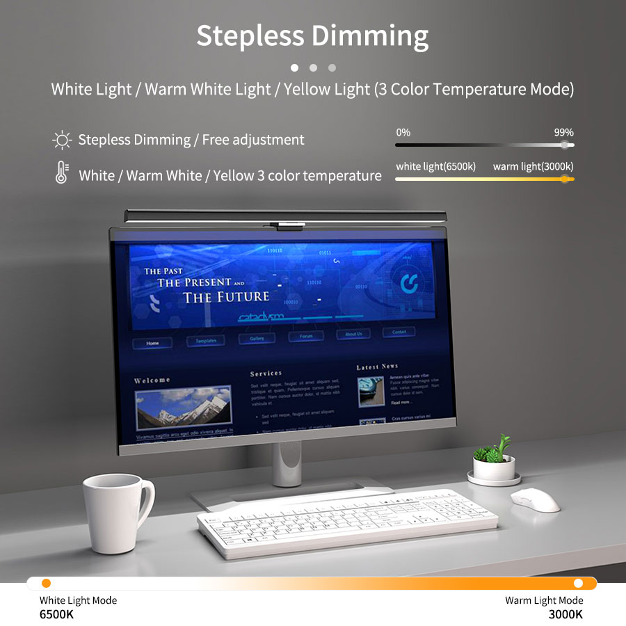 Lampu LED Monitor 50cm, Lampu  - Desk Setup Room ulasan dan harga