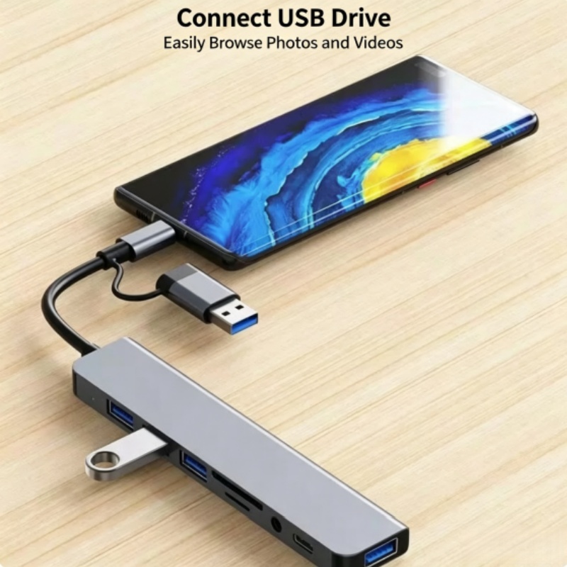 Hub Dock Pembaca Kartu Noteboo - Desk Setup Usb Hub ulasan dan harga