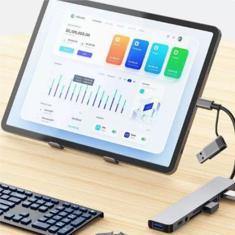 Hub Dock Pembaca Kartu Noteboo - Desk Setup Usb Hub ulasan dan harga
