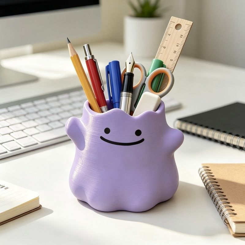 Tempat Pensil Pokemon Ditto, K - Desk Setup Organization ulasan dan harga