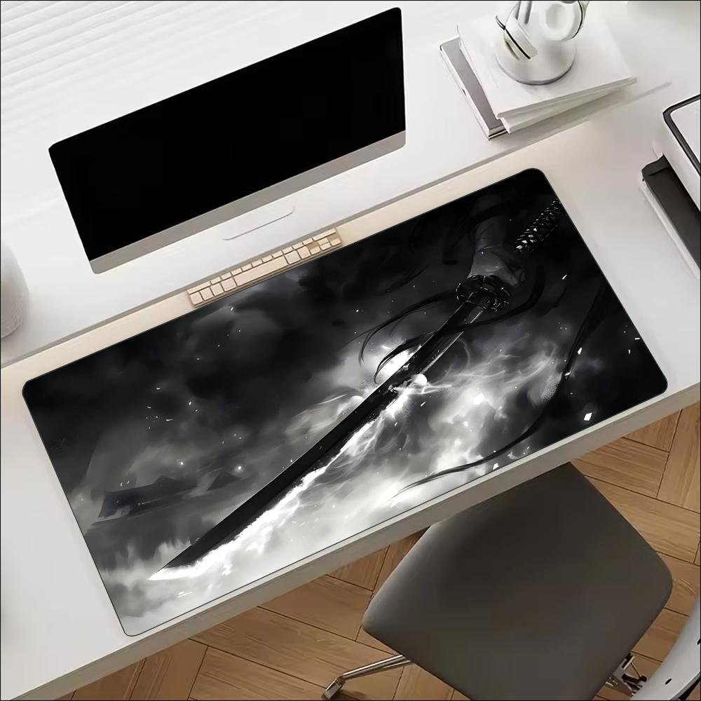 Alas Meja dengan Cetakan Pedan - Desk Setup For Work ulasan dan harga