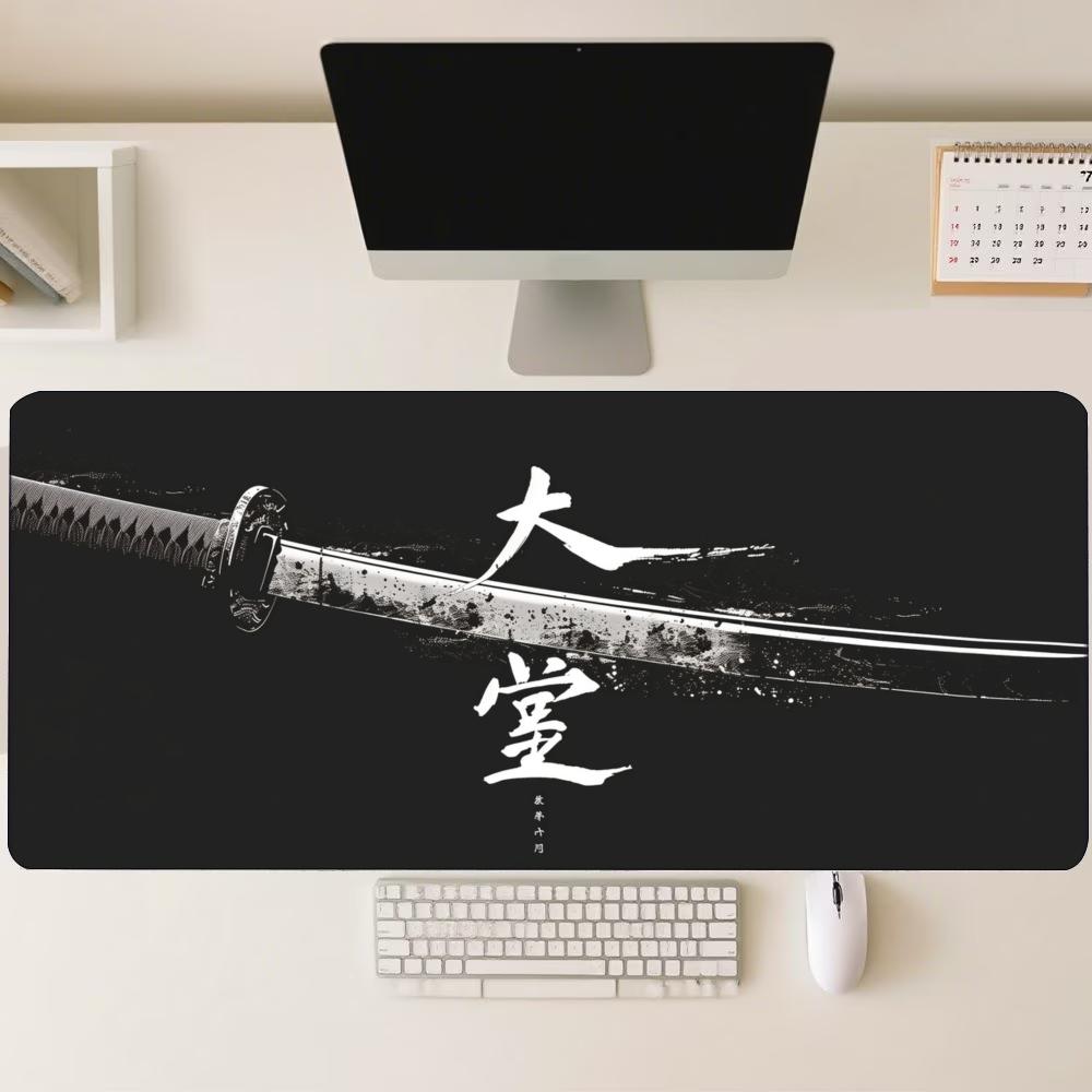 Alas Meja dengan Cetakan Pedan - Desk Setup For Work ulasan dan harga