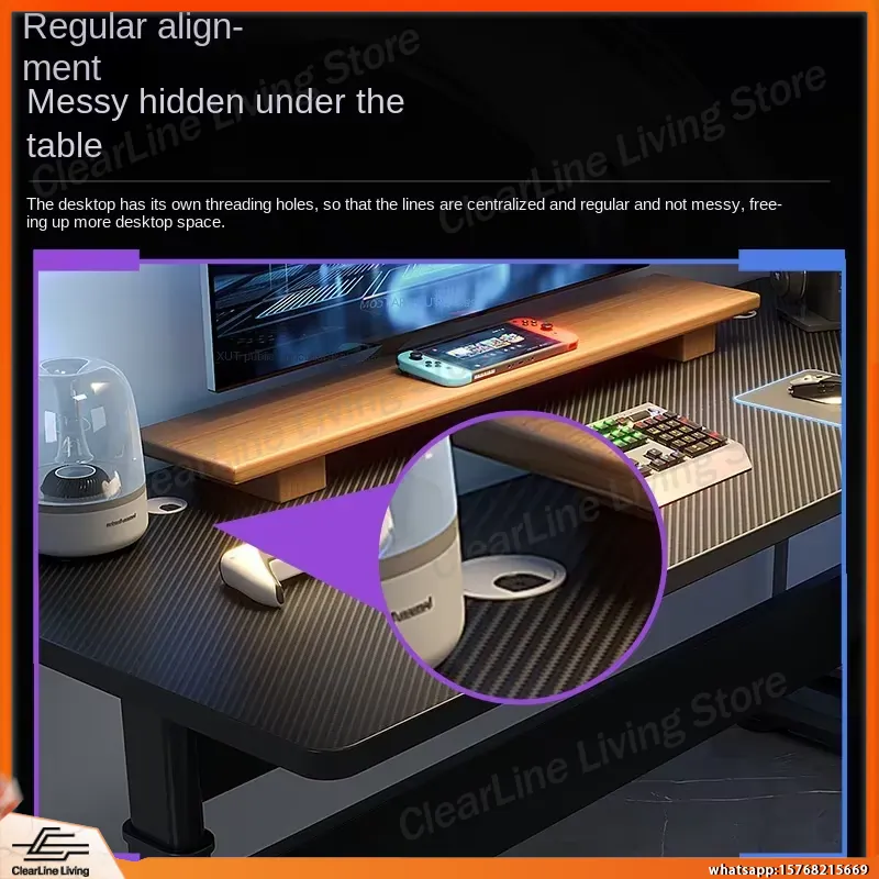 Meja Gaming Elektrik dengan Ke - Desk Setup Ergonomics ulasan dan harga