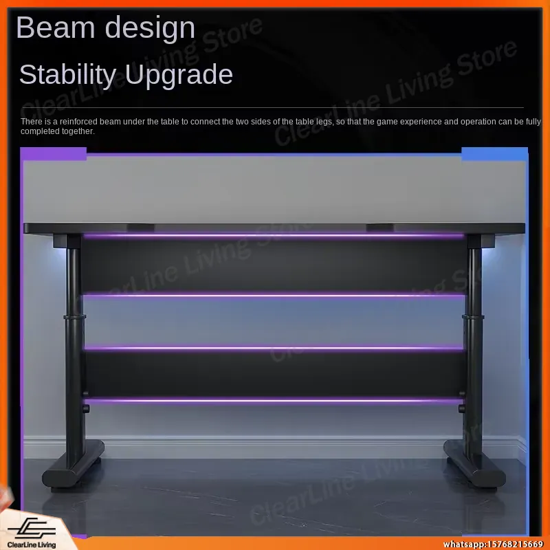 Meja Gaming Elektrik dengan Ke - Desk Setup Ergonomics ulasan dan harga