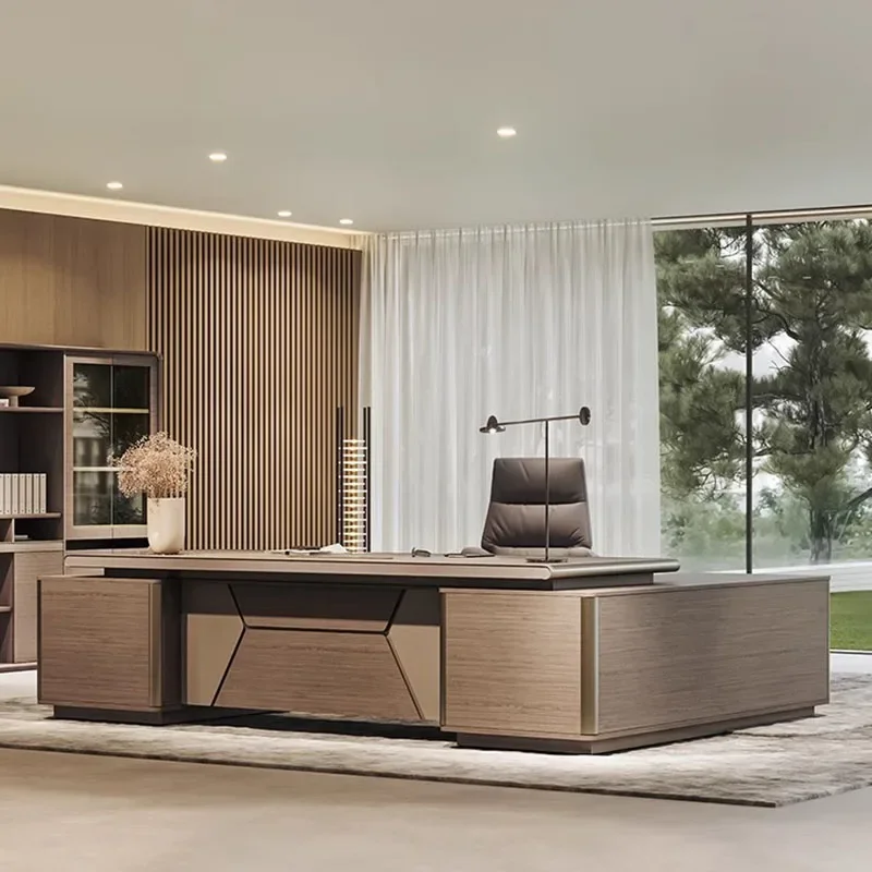 Meja Kerja Eksekutif Modern un - Work Desk Home Setup ulasan dan harga