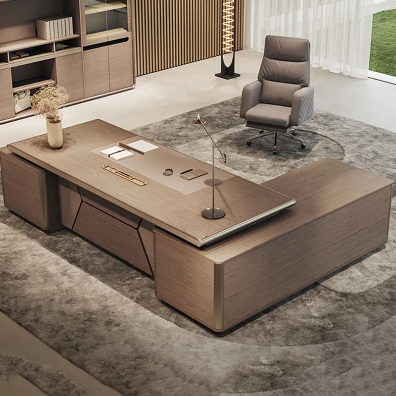 Meja Kerja Eksekutif Modern un - Work Desk Home Setup ulasan dan harga