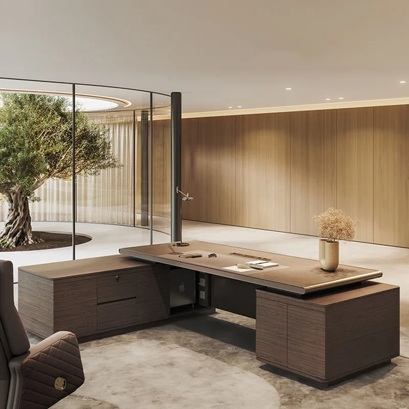 Meja Kerja Eksekutif Modern un - Work Desk Home Setup ulasan dan harga