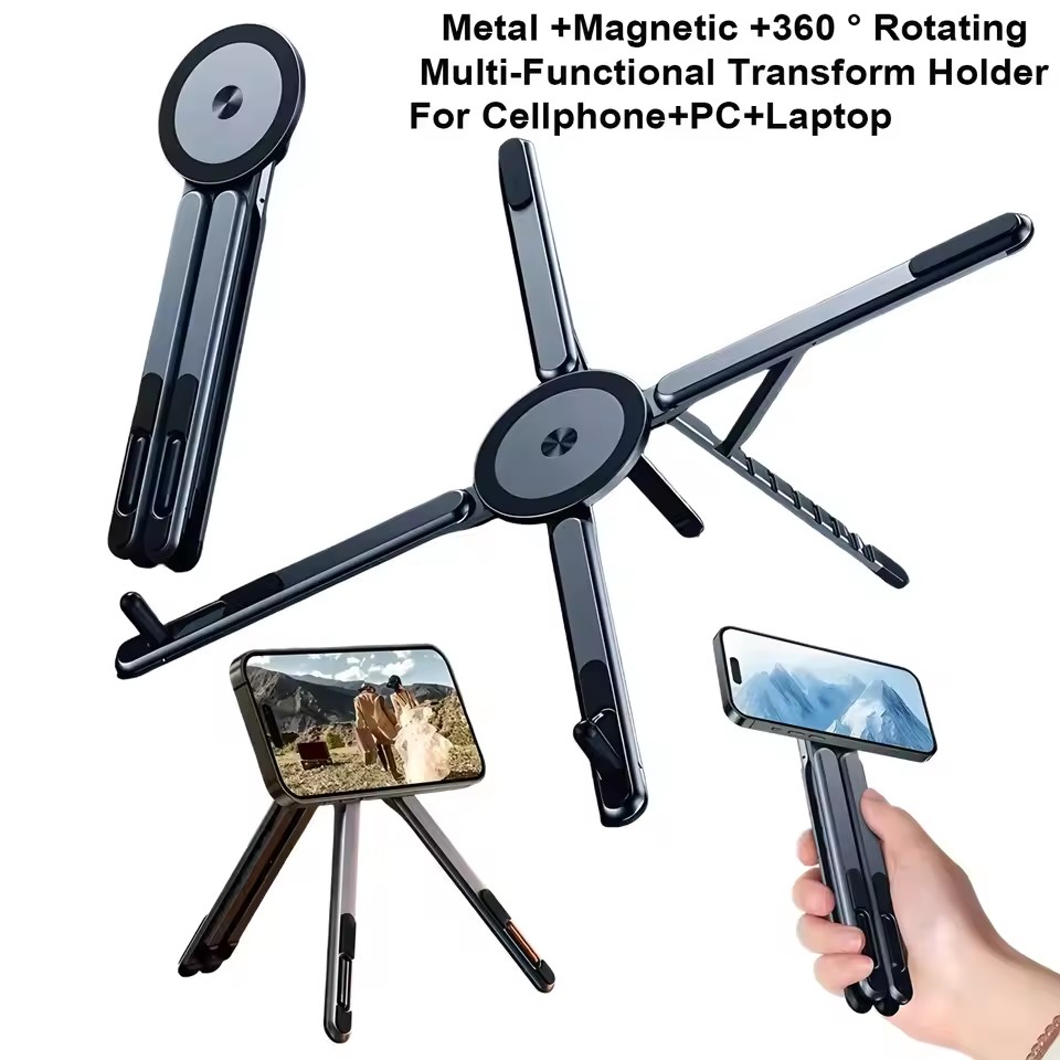 Penyangga Ponsel Magnetik Port - Desk Setup For Laptop ulasan dan harga