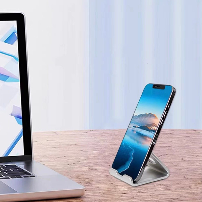 Penyangga Ponsel Desktop Logam - Desk Setup Organization ulasan dan harga