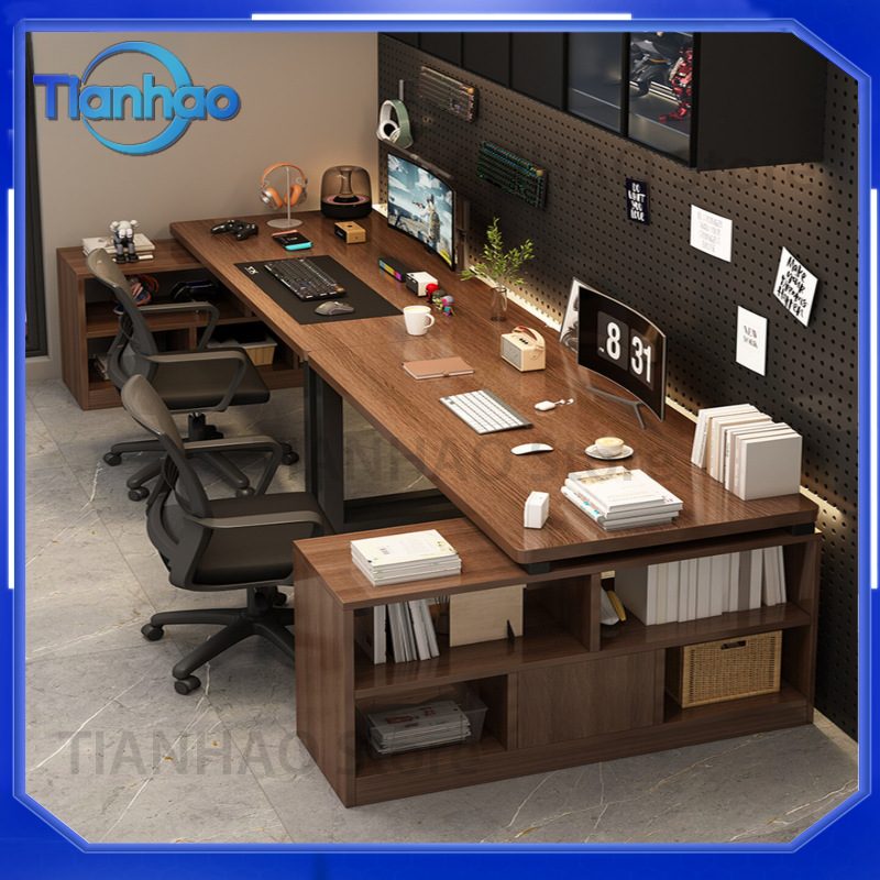 Meja Gaming Bentuk L dengan Ra - L Shaped Desk Setup ulasan dan harga