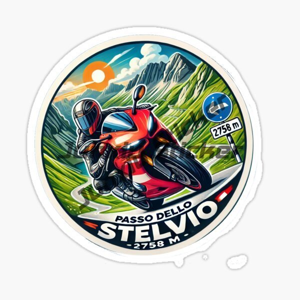 STELVIO PASS ITALIA Stiker Mob - Desk Setup Room ulasan dan harga