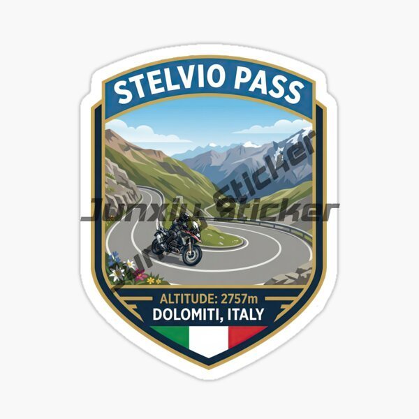 STELVIO PASS ITALIA Stiker Mob - Desk Setup Room ulasan dan harga
