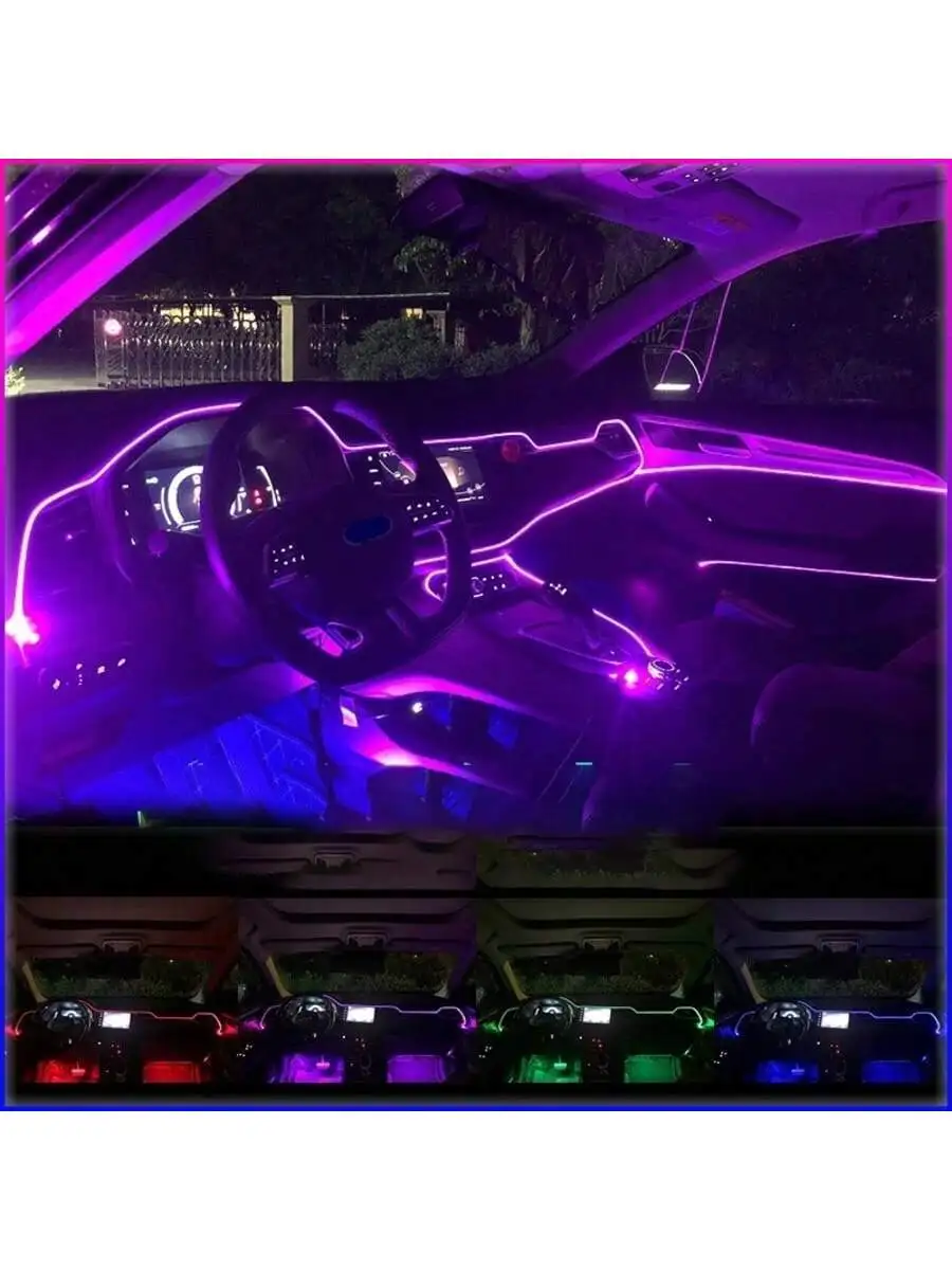 Lampu Interior Mobil, Lampu LE - Ambient Light Bar Usb ulasan dan harga