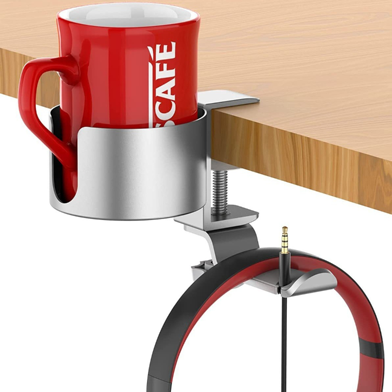 Penyangga Cangkir Putar Premiu - Desk Setup In Office ulasan dan harga