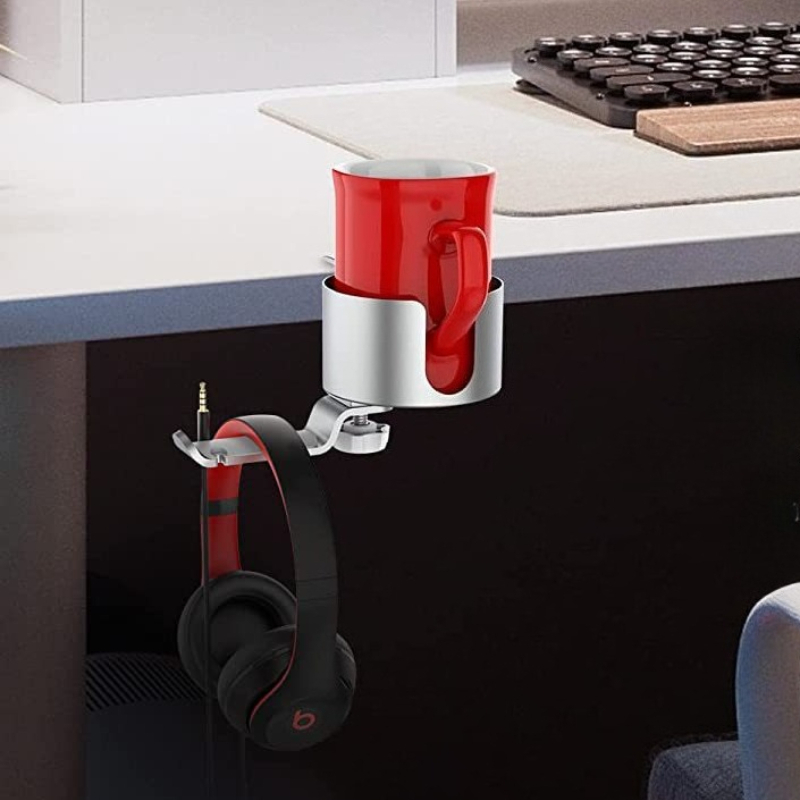 Penyangga Cangkir Putar Premiu - Desk Setup In Office ulasan dan harga
