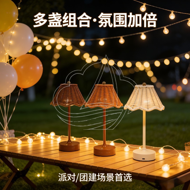 Lampu Meja Rotan Vintage Lampu - Ambient Light Bar Usb ulasan dan harga