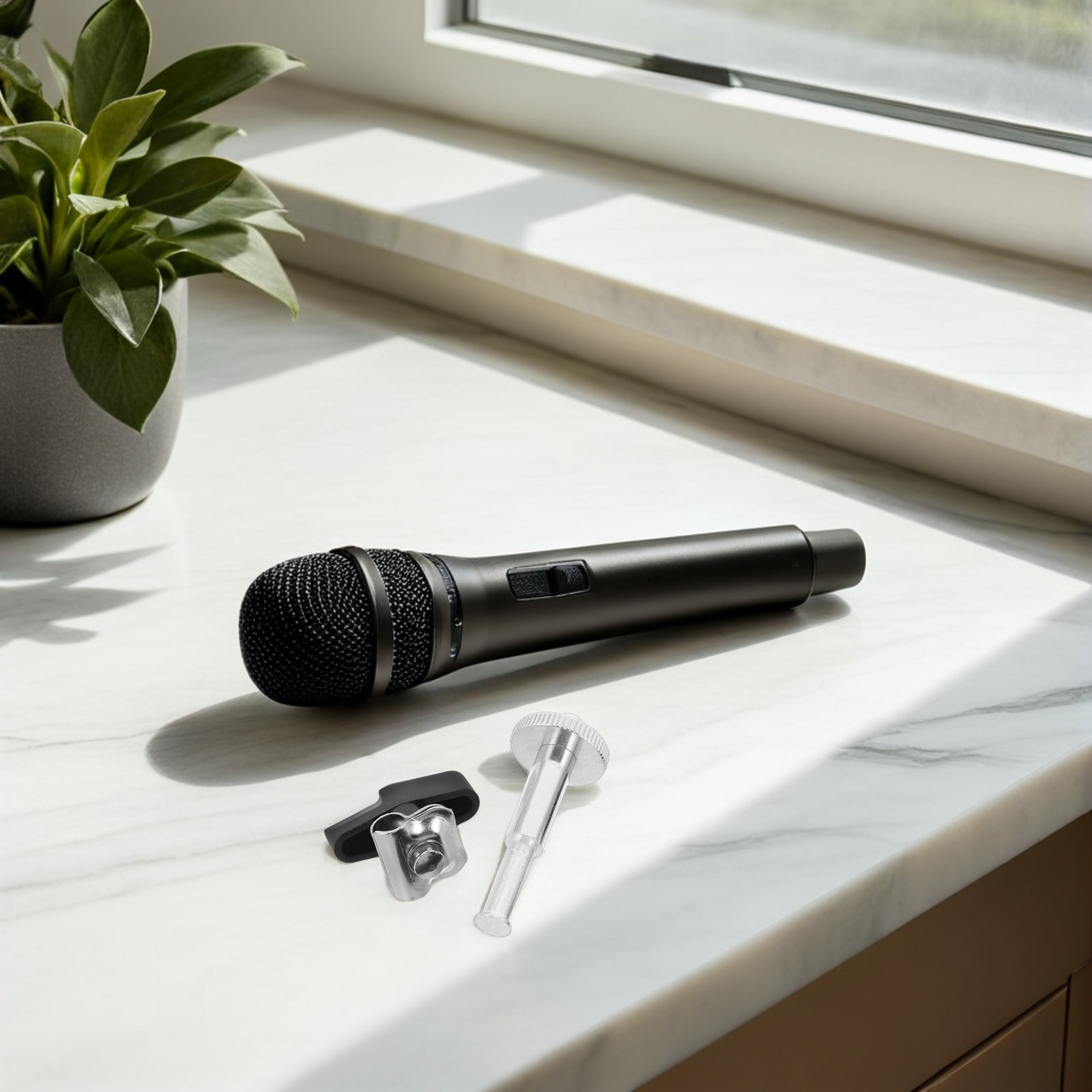 1Set Penjepit Lengan Boom, Sek - Desk Setup With Mic ulasan dan harga