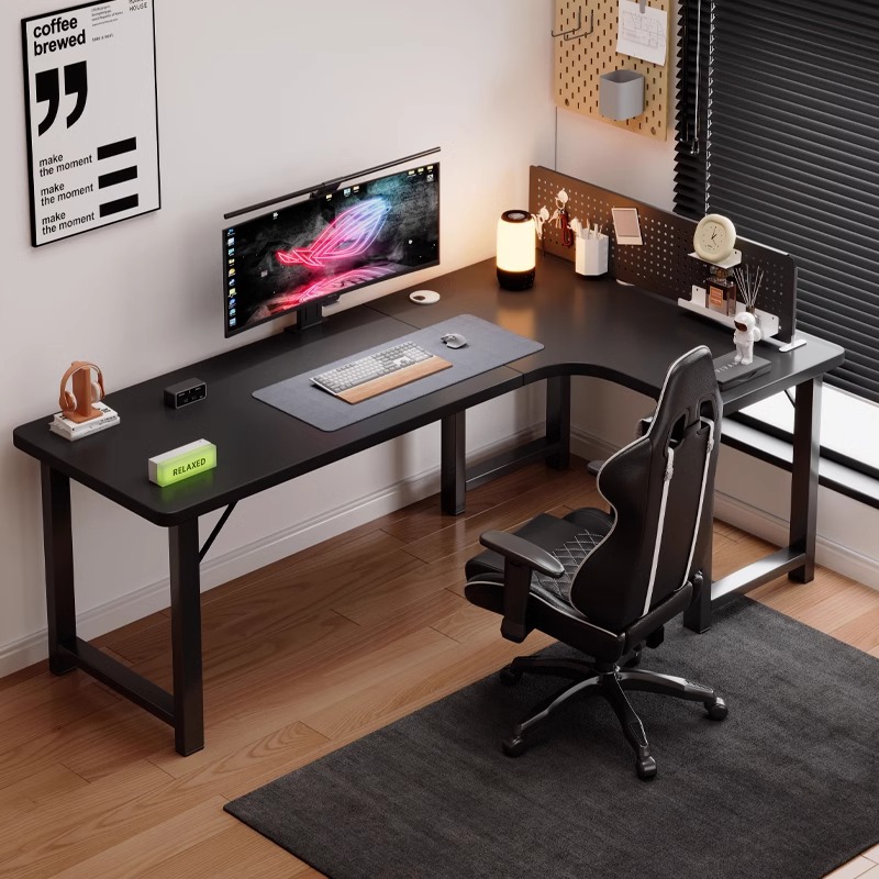 Meja komputer Meja sudut rumah - L Shaped Desk Setup ulasan dan harga