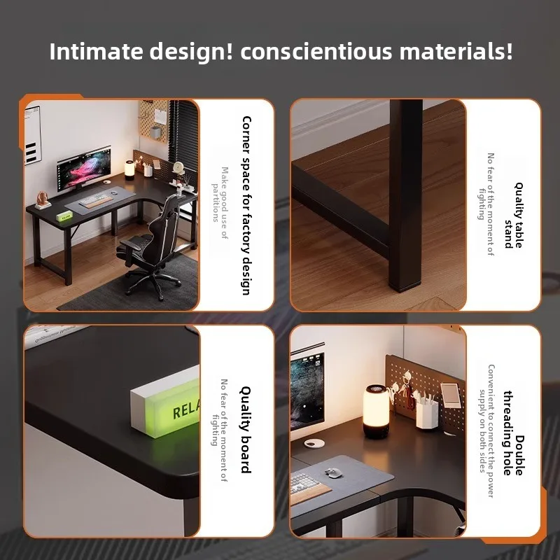 Meja komputer Meja sudut rumah - L Shaped Desk Setup ulasan dan harga