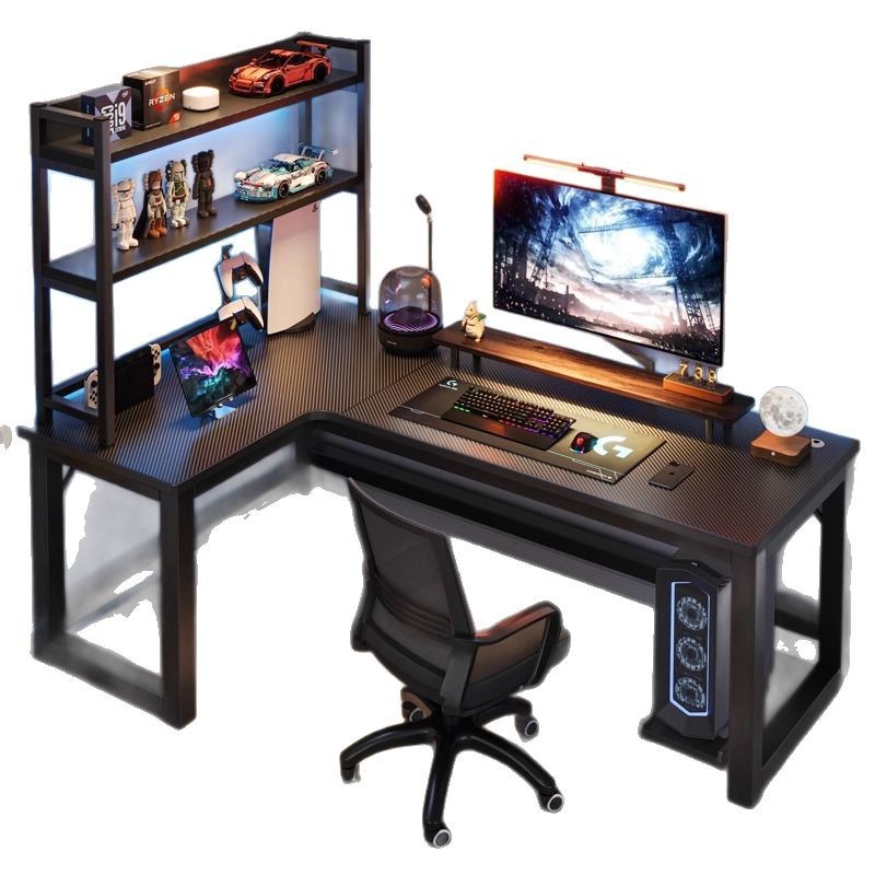 Meja komputer Meja sudut rumah - L Shaped Desk Setup ulasan dan harga