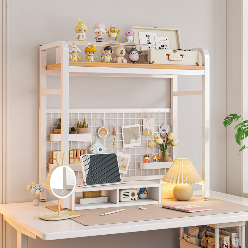 Rak Buku Rak Buku dengan Grid  - Desk Setup Productivity ulasan dan harga