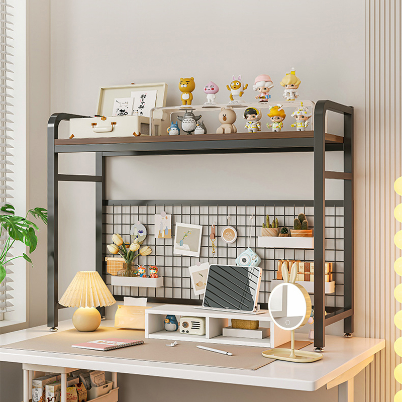 Rak Buku Rak Buku dengan Grid  - Desk Setup Productivity ulasan dan harga