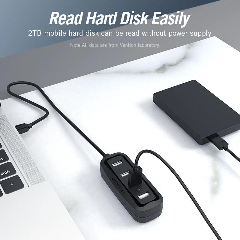 Vention USB 2.0 HUB 4 Port, de - Desk Setup Usb Hub ulasan dan harga