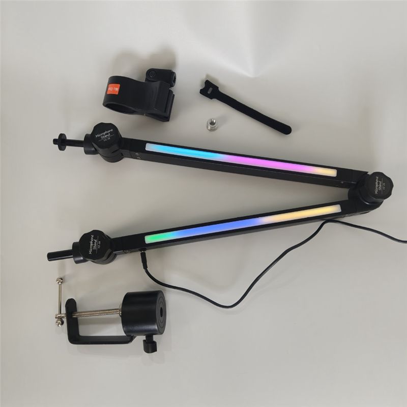 Statif Gunting Suspensi Putar  - Desk Setup With Mic ulasan dan harga